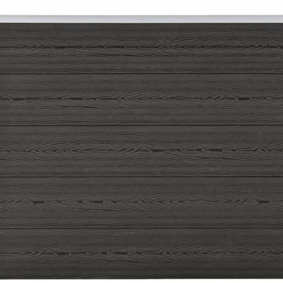 The Living Store Gartenzaun WPC 175x105 cm Grau