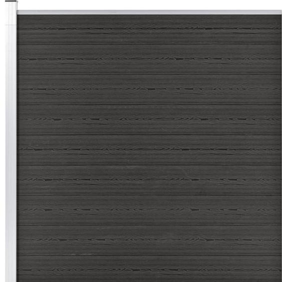 The Living Store Gartenzaun WPC 175x186 cm Grau