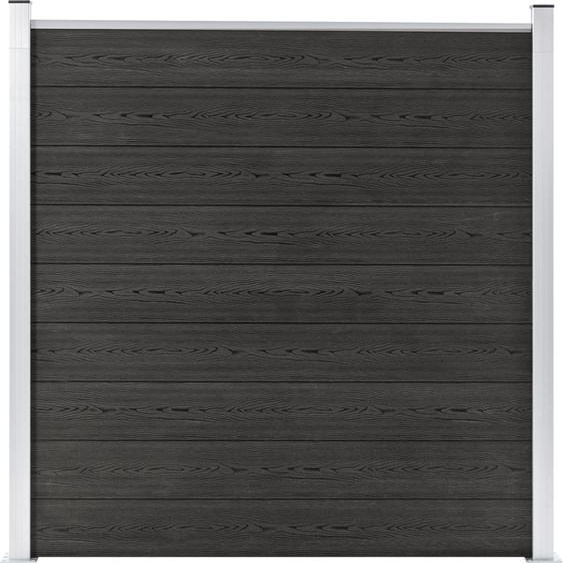 The Living Store Gartenzaun WPC 180×186 cm Grau