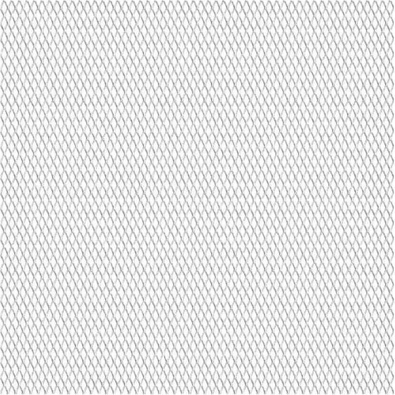 The Living Store Grille métallique en acier inoxydable 50 × 50 cm 30 × 17 × 2,5 mm