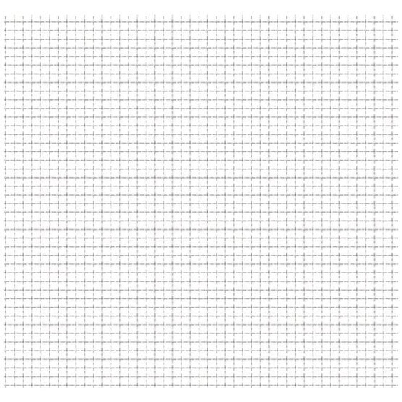 The Living Store Grille ondulée en acier inoxydable 50 × 50 cm 21 × 21 × 2,5 mm