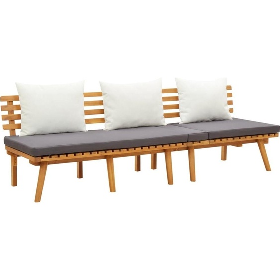 The Living Store Lit de jour de jardin 200x65 cm Acacia massif