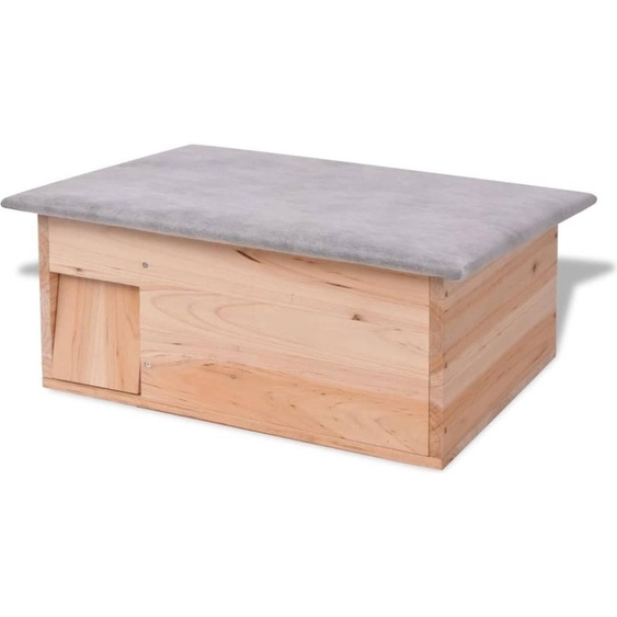 The Living Store Maison pour hérissons 45x33x22 cm bois