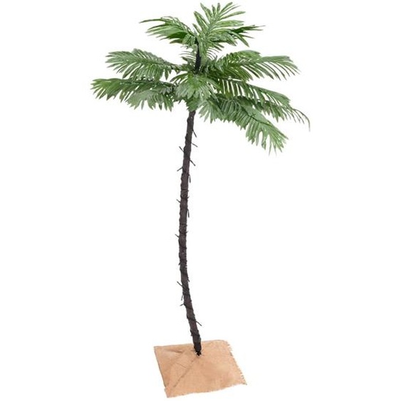 The Living Store Palmier artificiel avec 88 LED blanc chaud 150 cm