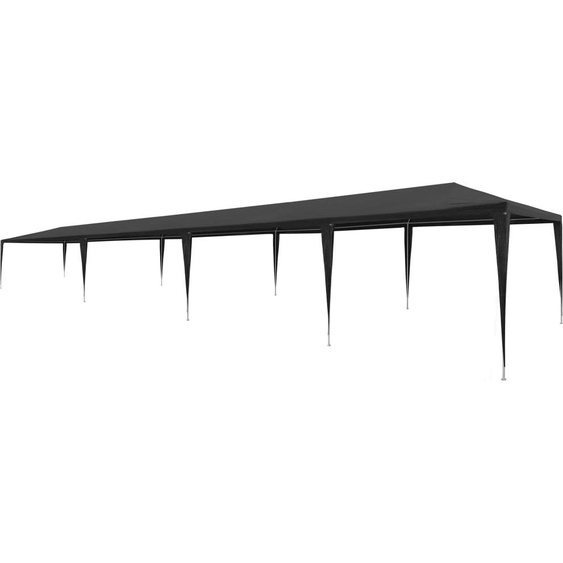 The Living Store Partyzelt 3x12 m PE Anthrazit
