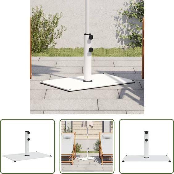 The Living Store Pied de parasol Ø32/38/48 mm Mât 15 kg Rectangulaire