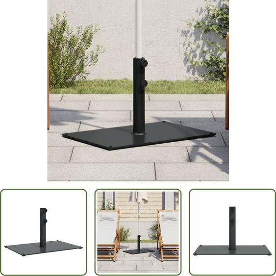 The Living Store Pied de parasol Ø32/38/48 mm Mât 15 kg Rectangulaire