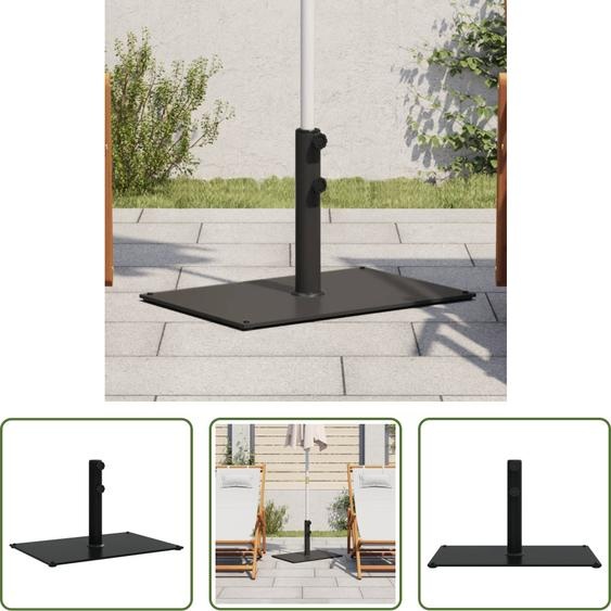 The Living Store Pied de parasol Ø32/38/48 mm Mât 15 kg Rectangulaire