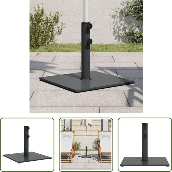The Living Store Pied de parasol Ø32/38/48 mm Mât 17 kg Carré