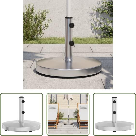 The Living Store Pied de parasol Ø32/38/48 mm Mât 25 kg Rond
