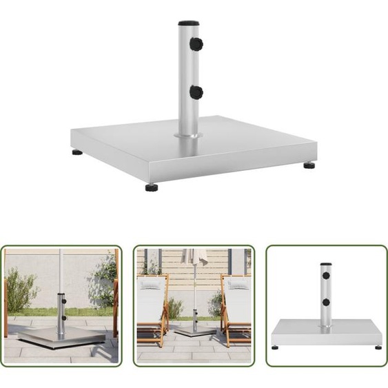 The Living Store Pied de parasol Ø32/38/48 mm Mât 28 kg Carré
