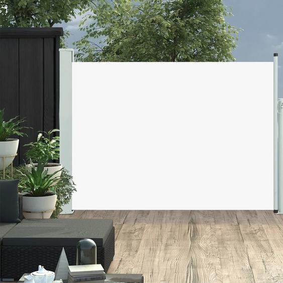 The Living Store Store latéral extensible 100×500 cm Crème