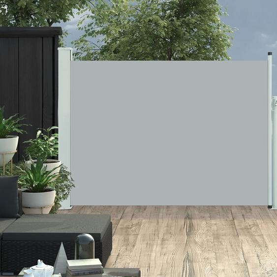 The Living Store Store latéral extensible 100×500 cm Gris