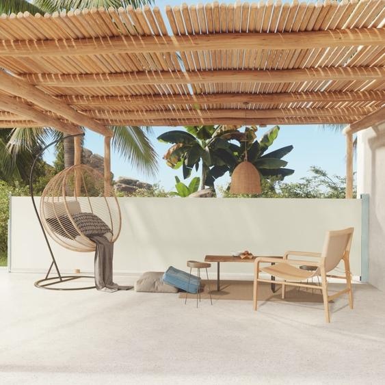 The Living Store Store latéral extensible 117x600 cm Crème