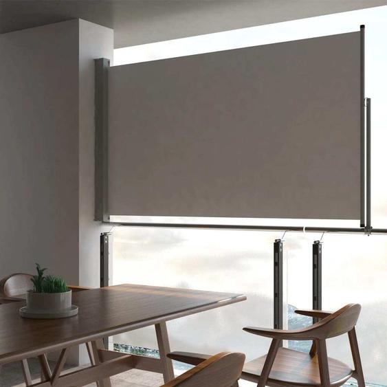 The Living Store Store latéral extensible 140x300 cm Gris