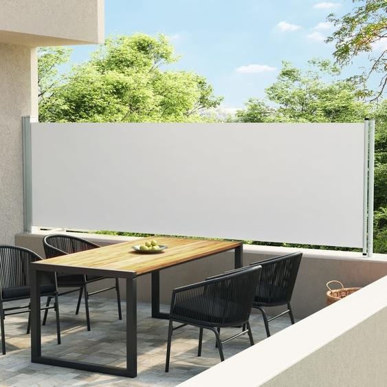 The Living Store Store latéral extensible 140x600 cm Crème