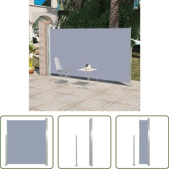 The Living Store Store latéral extensible 160x300 cm Gris