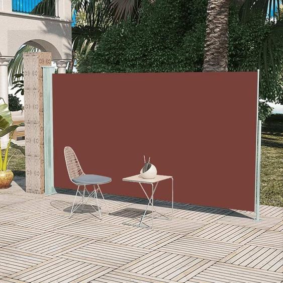 The Living Store Store latéral extensible 160x300 cm Marron