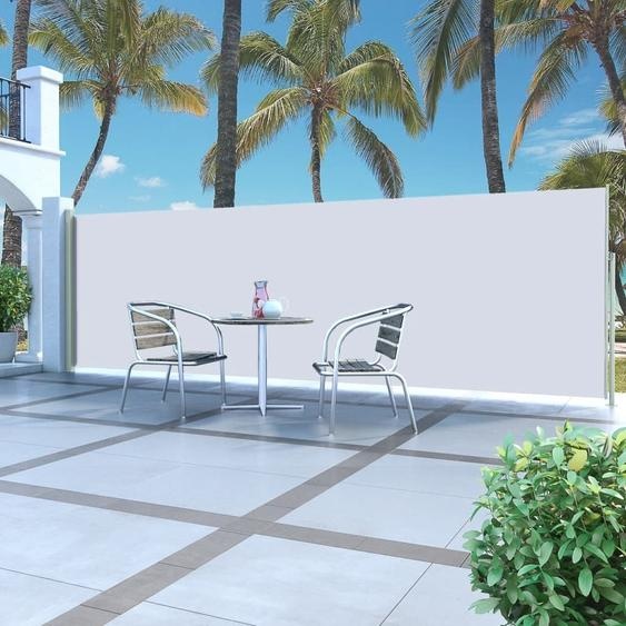 The Living Store Store latéral extensible 160x500 cm Crème