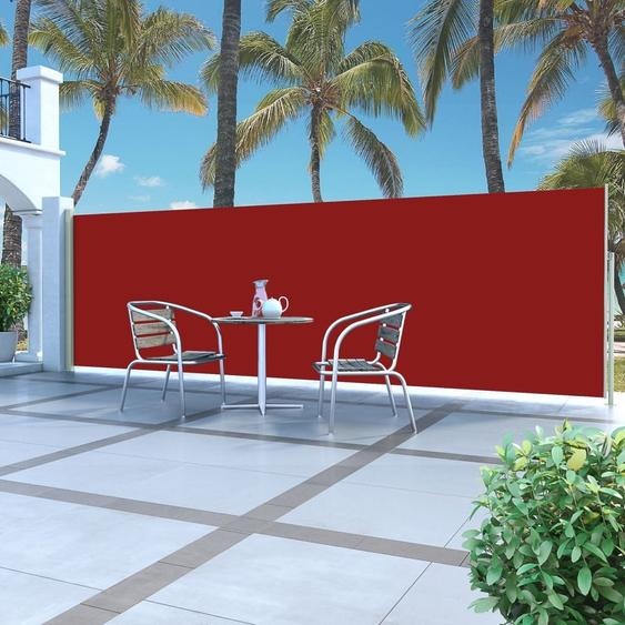 The Living Store Store latéral extensible 160x500 cm rouge