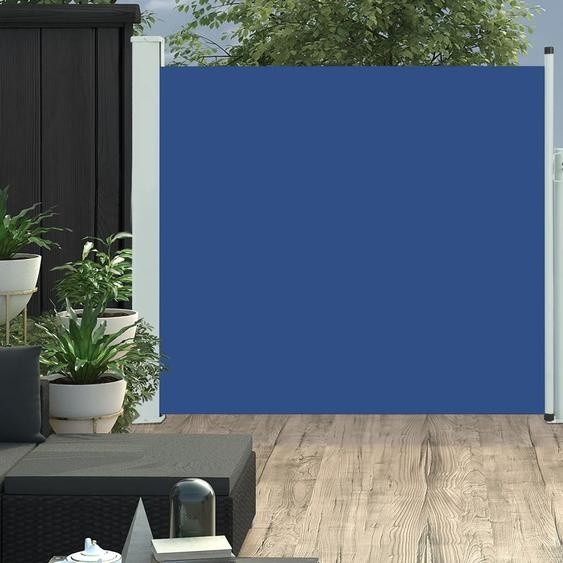 The Living Store Store latéral extensible 170x300 cm bleu