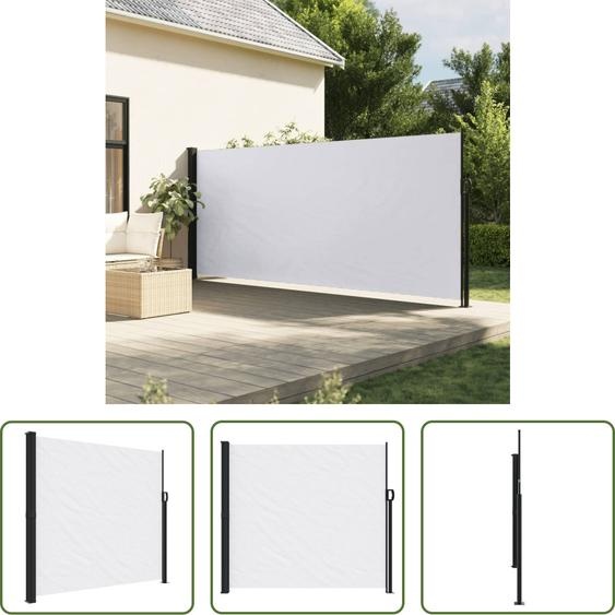 The Living Store Store latéral extensible blanc 180x600 cm