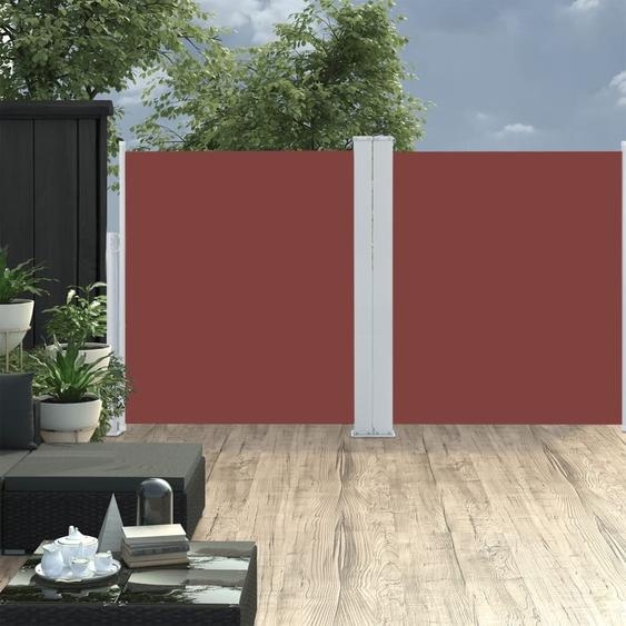 The Living Store Store latéral extensible Marron 140 x 600 cm