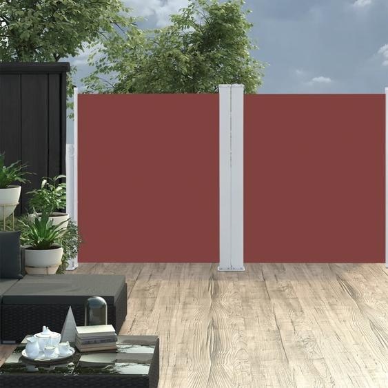 The Living Store Store latéral extensible Marron 140x600 cm