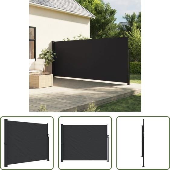 The Living Store Store latéral extensible noir 160x500 cm