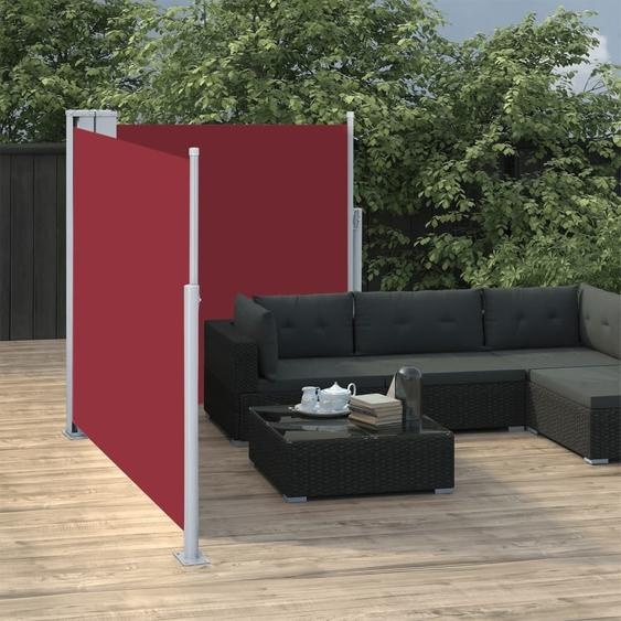 The Living Store Store latéral extensible rouge 100 x 600 cm