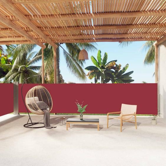 The Living Store Store latéral extensible rouge 140x1000 cm