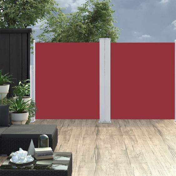 The Living Store Store latéral extensible rouge 140x600 cm