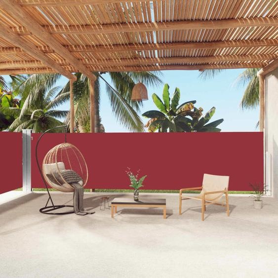 The Living Store Store latéral extensible rouge 160x1000 cm