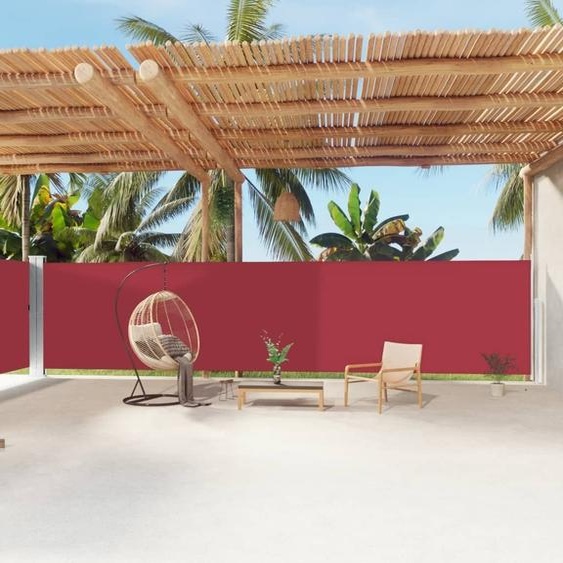The Living Store Store latéral extensible rouge 180x1200 cm