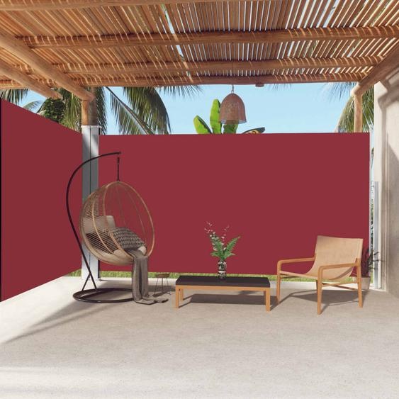 The Living Store Store latéral extensible rouge 200x600 cm