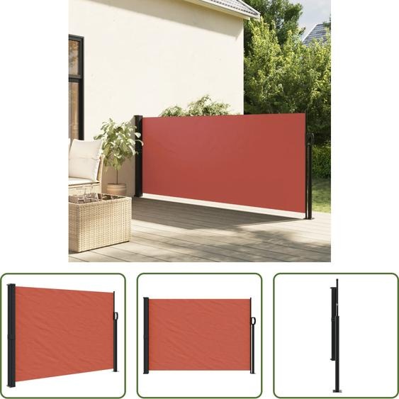 The Living Store Store latéral extensible rouge terracotta 140x600 cm