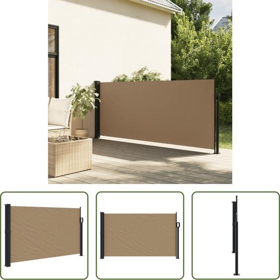 The Living Store Store latéral extensible Taupe 120x300 cm