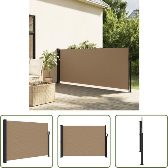 The Living Store Store latéral extensible Taupe 140x500 cm