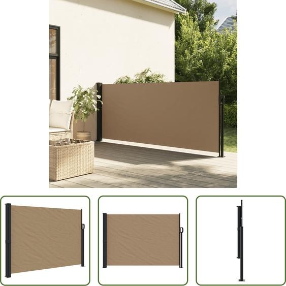 The Living Store Store latéral extensible Taupe 140x600 cm