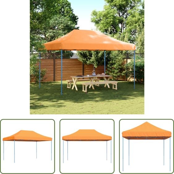 The Living Store Tente de réception pliable Pop-Up Orange 440x292x315 cm