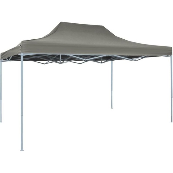 The Living Store Tente pliante Pop-Up 3 x 4,5 m Anthracite