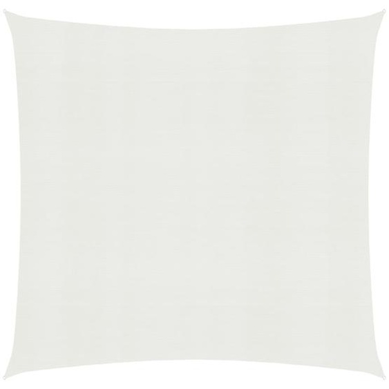 The Living Store Voile dombrage 160 g/m² Blanc 6x6 m HDPE