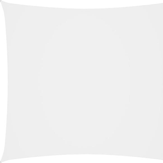 The Living Store Voile dombrage Oxford Tissu Carré 5x5 m Blanc