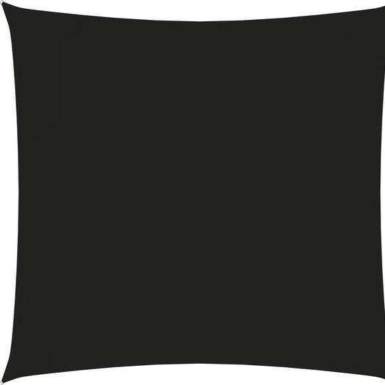 The Living Store Voile dombrage Oxford Tissu Carré 5x5 m Noir
