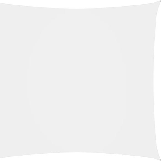 The Living Store Voile dombrage Oxford Tissu Carré 7x7 m Blanc