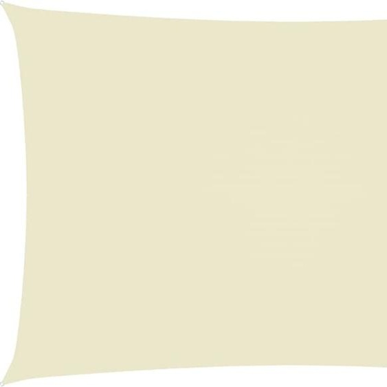The Living Store Voile dombrage Oxford Tissu Rectangulaire 5x8 m Crème