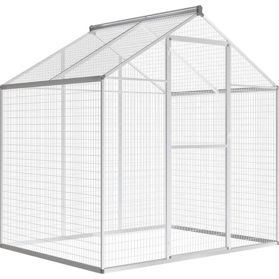 The Living Store Volière extérieure aluminium 178x122x194 cm