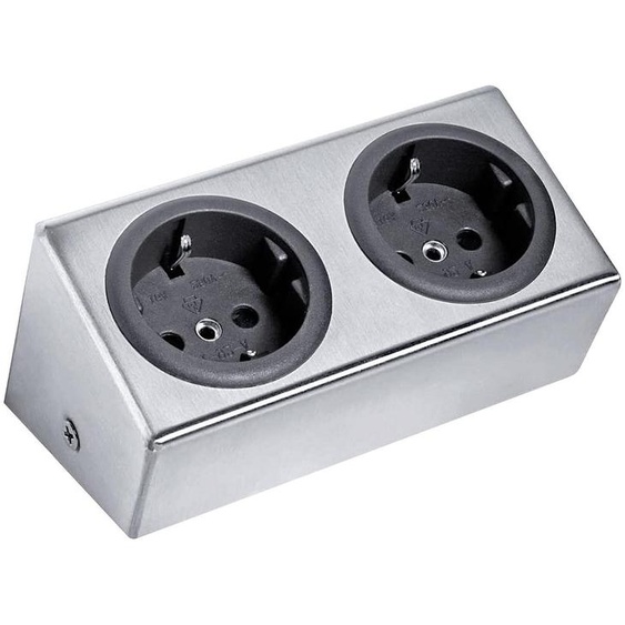 Thebo Prise cube 175056 acier inoxydable double ST 3050 Alba ST/2