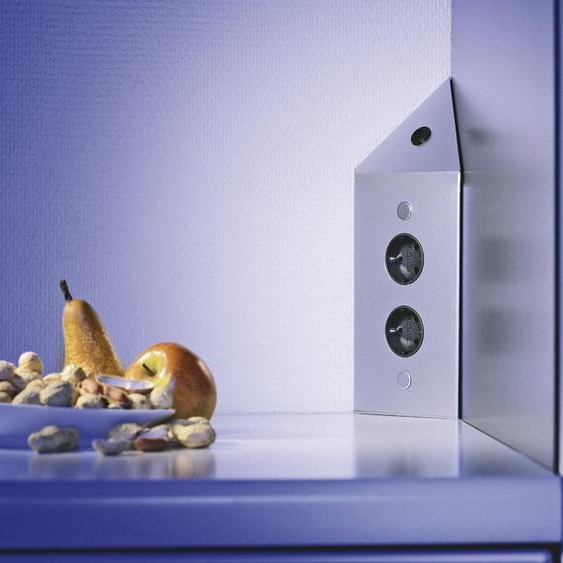 Naber Mira ES4 élément de prise dangle en acier inoxydable avec interrupteur