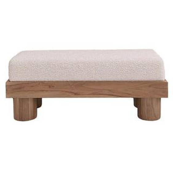 THÉODORE  Banc en teck massif assise bouclette 100 cm